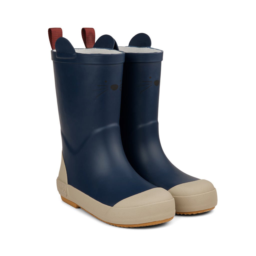 Anton Animal Rubberlaarzen – Black Iris 🐾