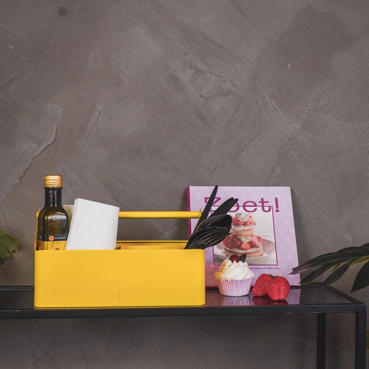 Opbergdoos – Organizer Metaal Geel  30 x 17 x 17 cm | Housevitamin 💛