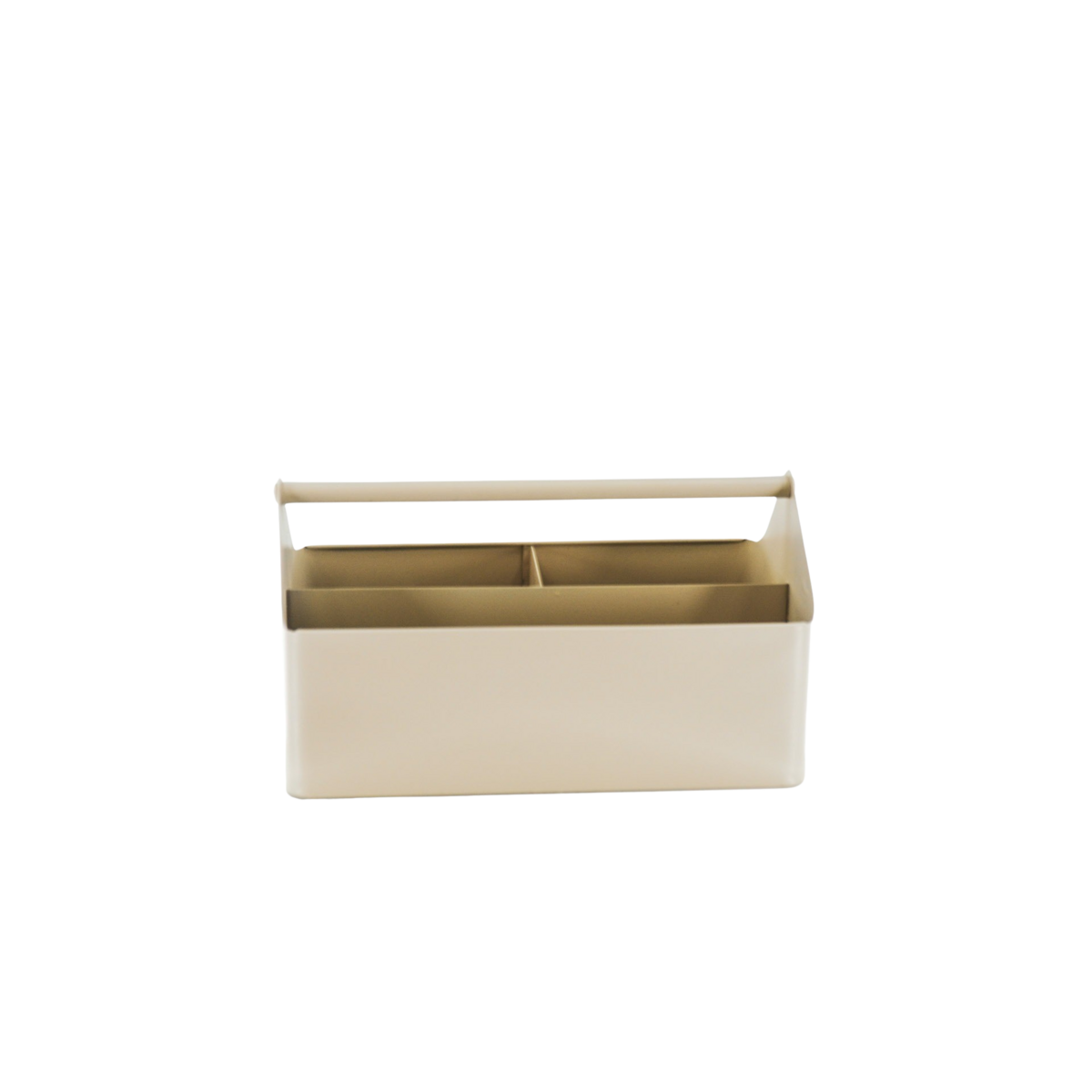 Opbergdoos – Organizer Metaal Zandkleur 30 x 17 x 17 cm | Housevitamin📦