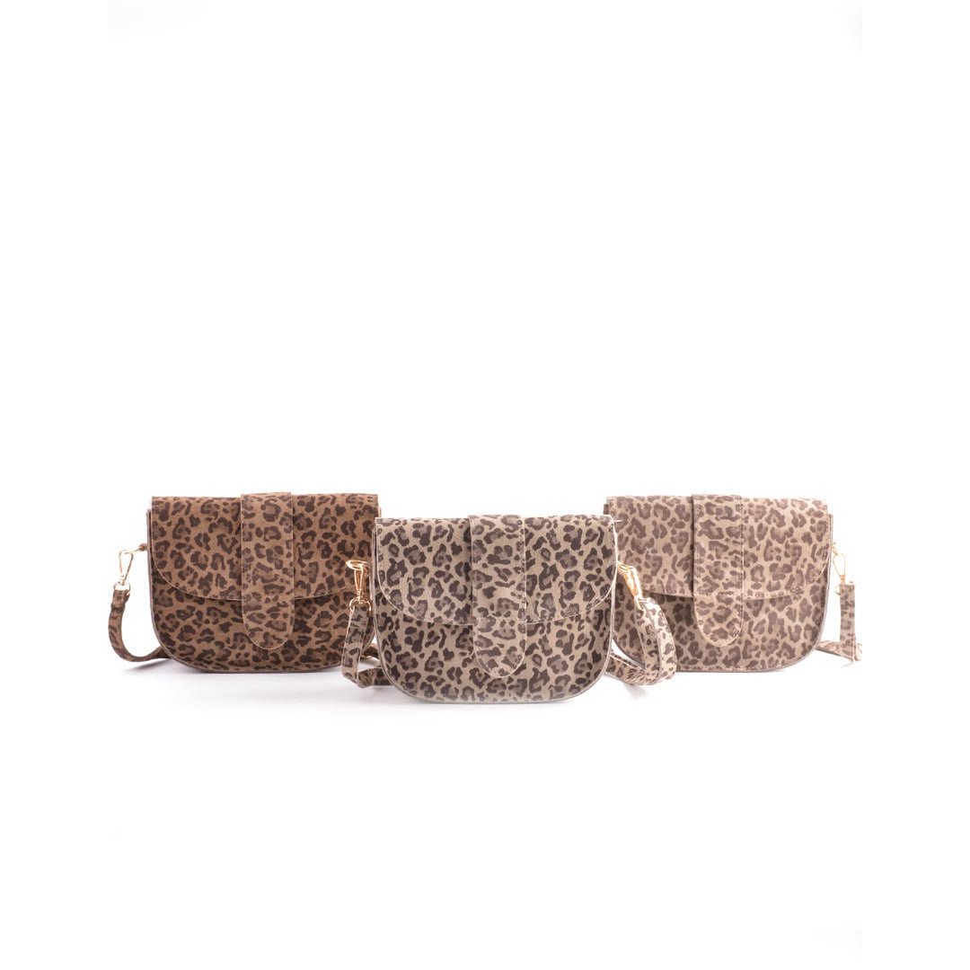 Nubuck Schoudertas | Panter | 552968
