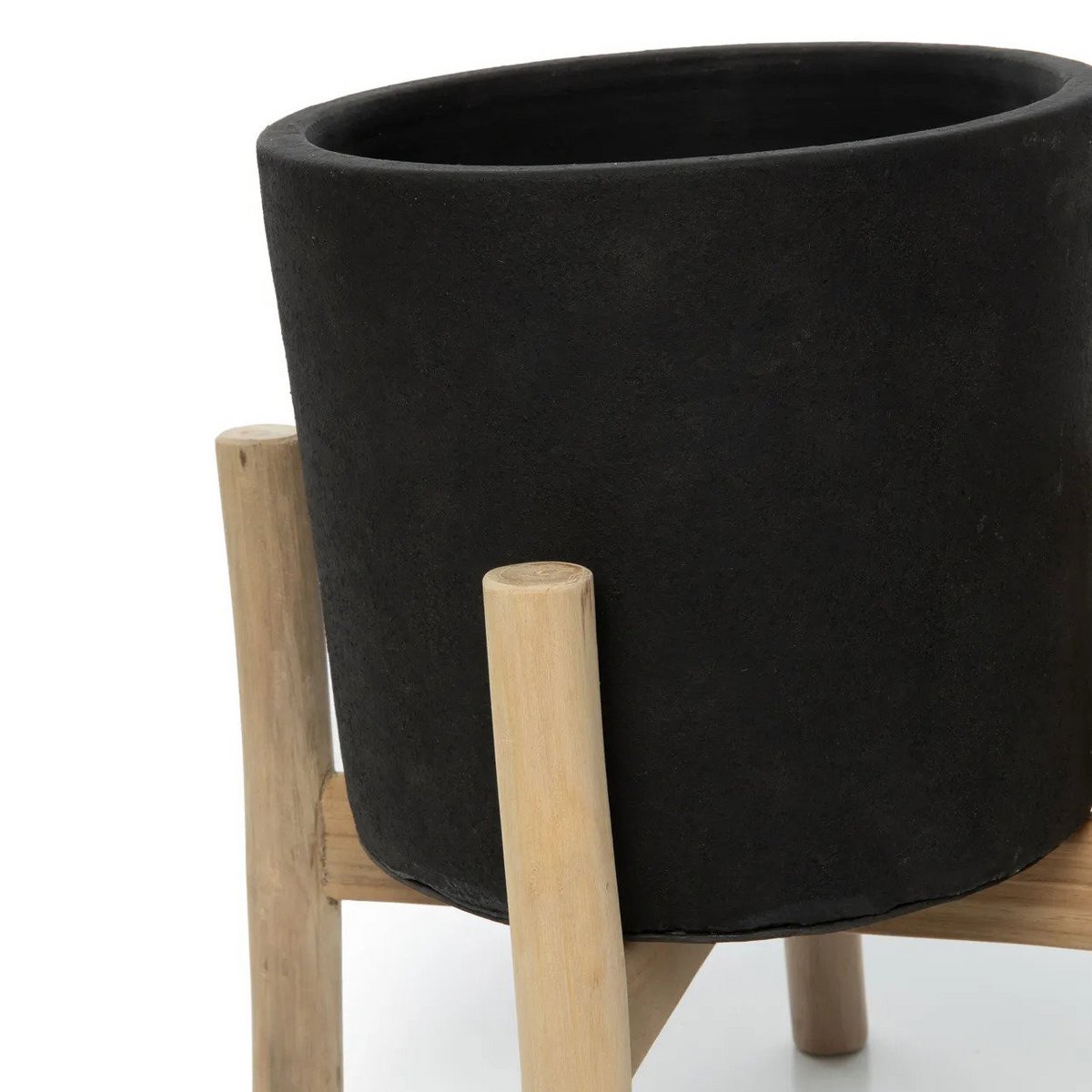 The Charcoal Low - Zwart Naturel - S