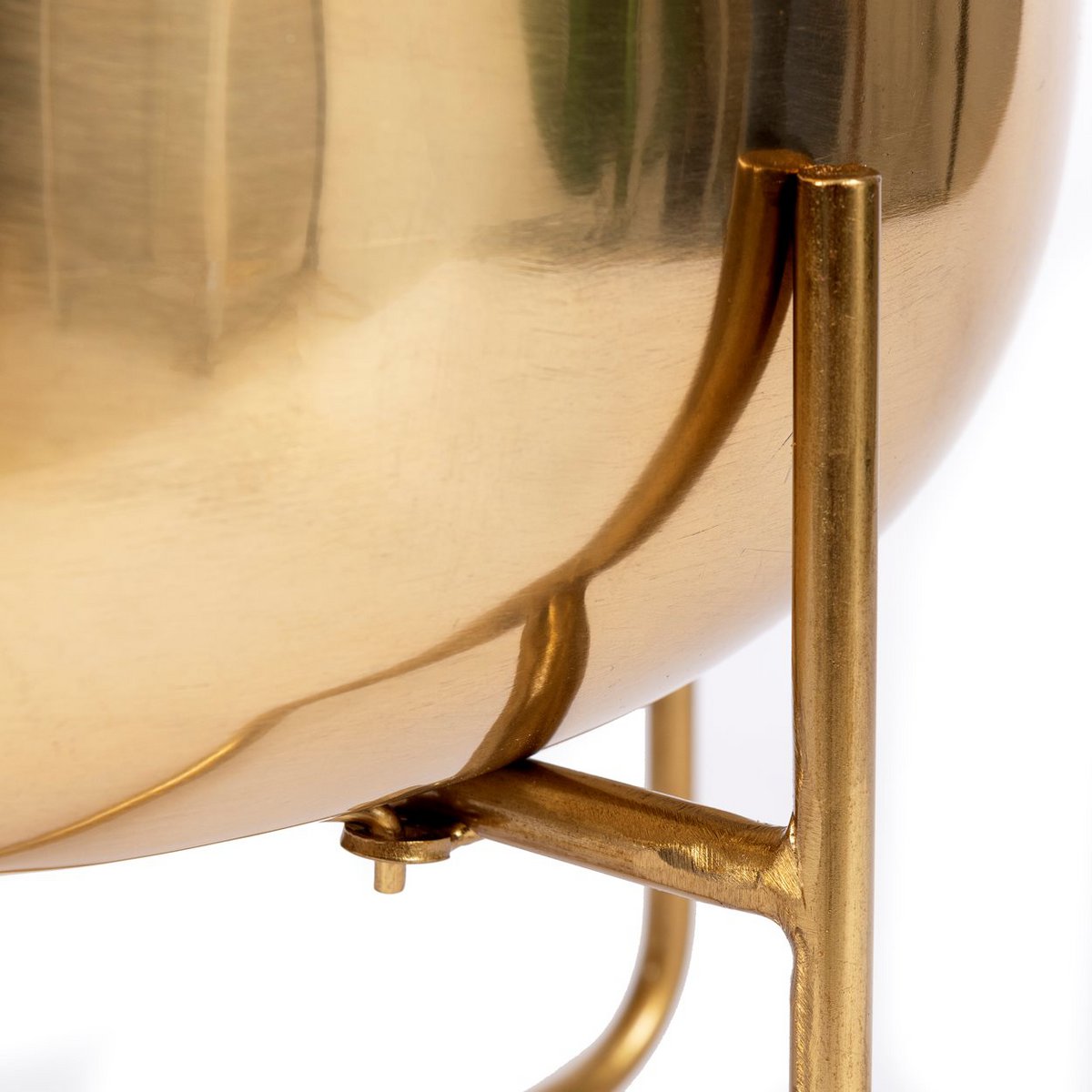 De koperplanter op stand - messing - xl
