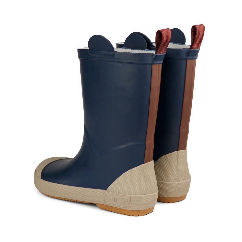 Anton Animal Rubberlaarzen – Black Iris 🐾