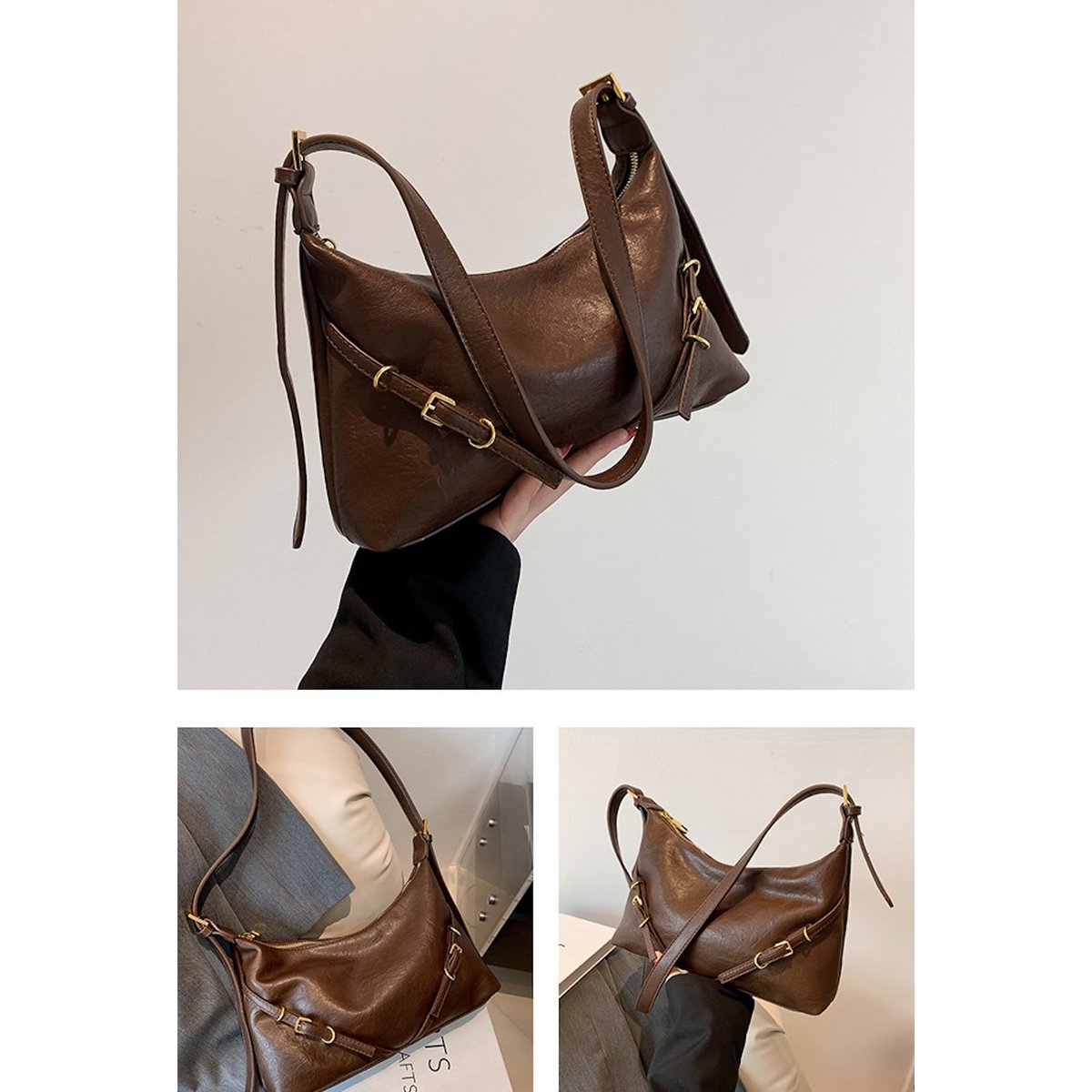 AnBeck ‘The Charm’ – Kleine schoudertas/crossbodytas van zacht leer