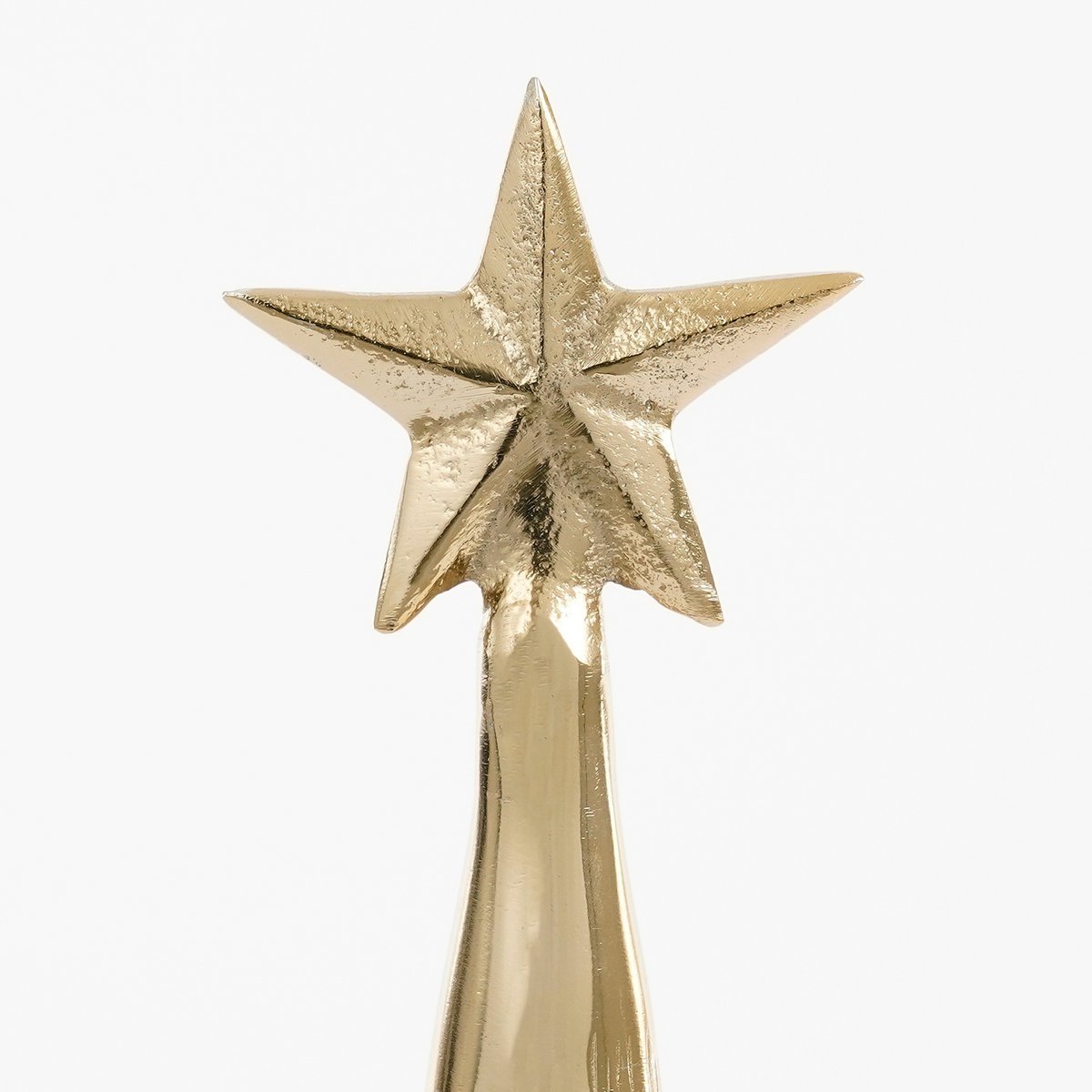 Decoratie Kerstboom – H43 x Ø13 cm – Aluminium – Goud