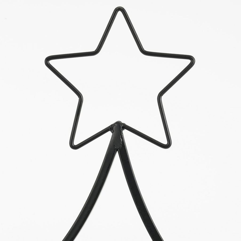 Decoratie Kerstboom – L50 x B15 x H105 cm – IJzer – Zwart