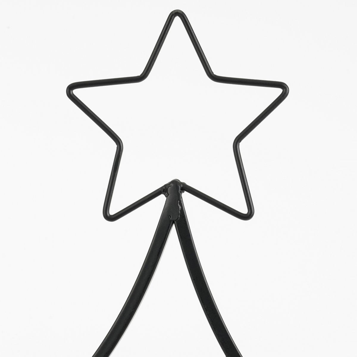 Decoratie Kerstboom – L50 x B15 x H105 cm – IJzer – Zwart