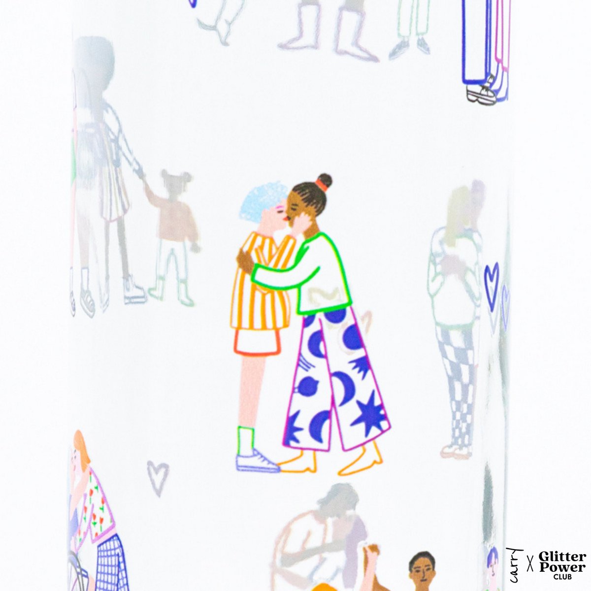 Love is Love Glazen Fles, 0,7 liter