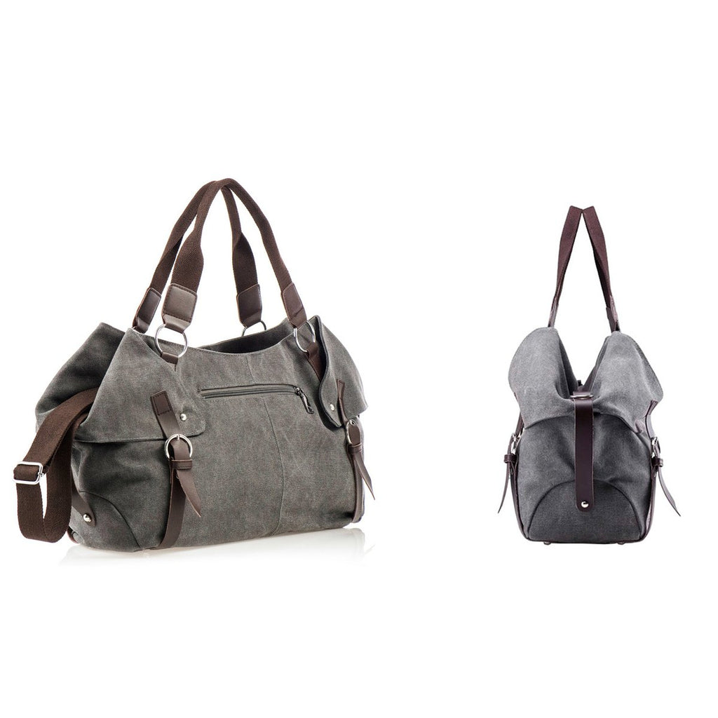 AnBeck dames handtas canvas schoudertas (2 kleuropties)