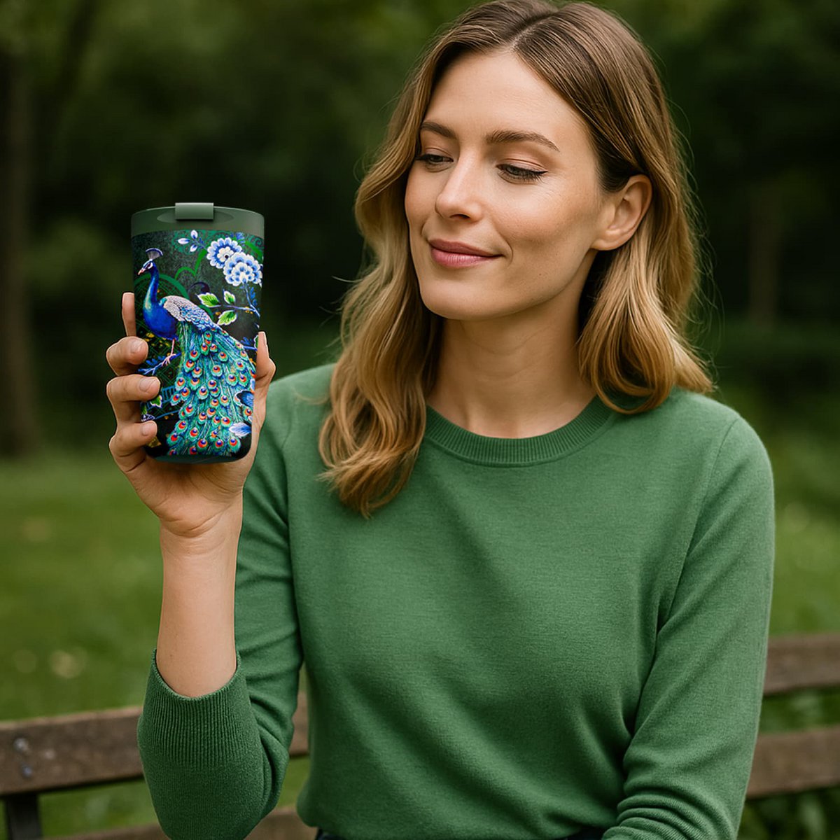 Kerstbundel: IZY Majestic Green  – Thermosfles 500ML & Thermosmok 350ML