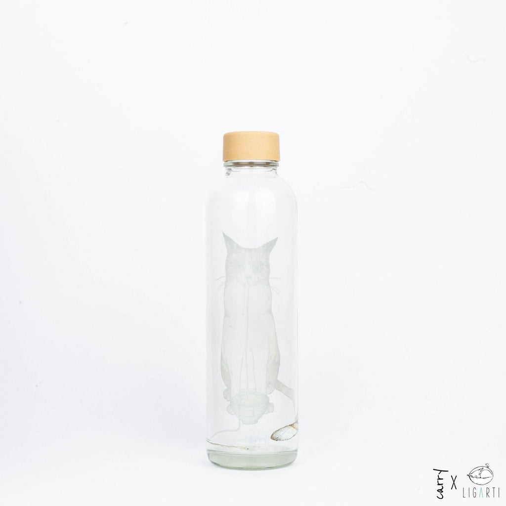 Ramen Kat Glazen Fles, 0,7 liter