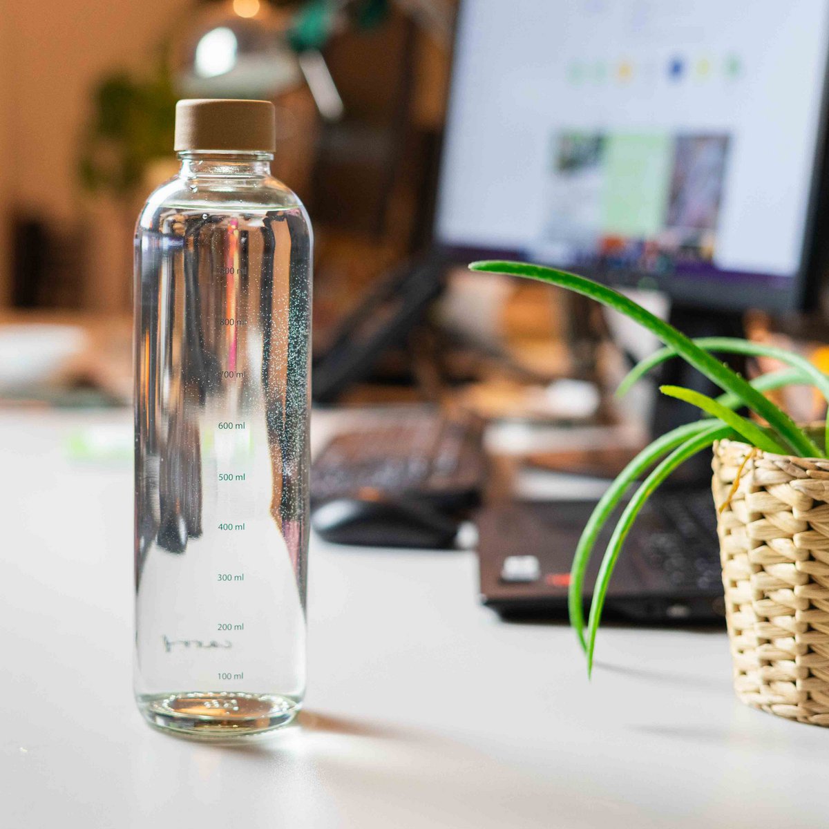 Hydration booster Glazen Fles, 1,0 liter