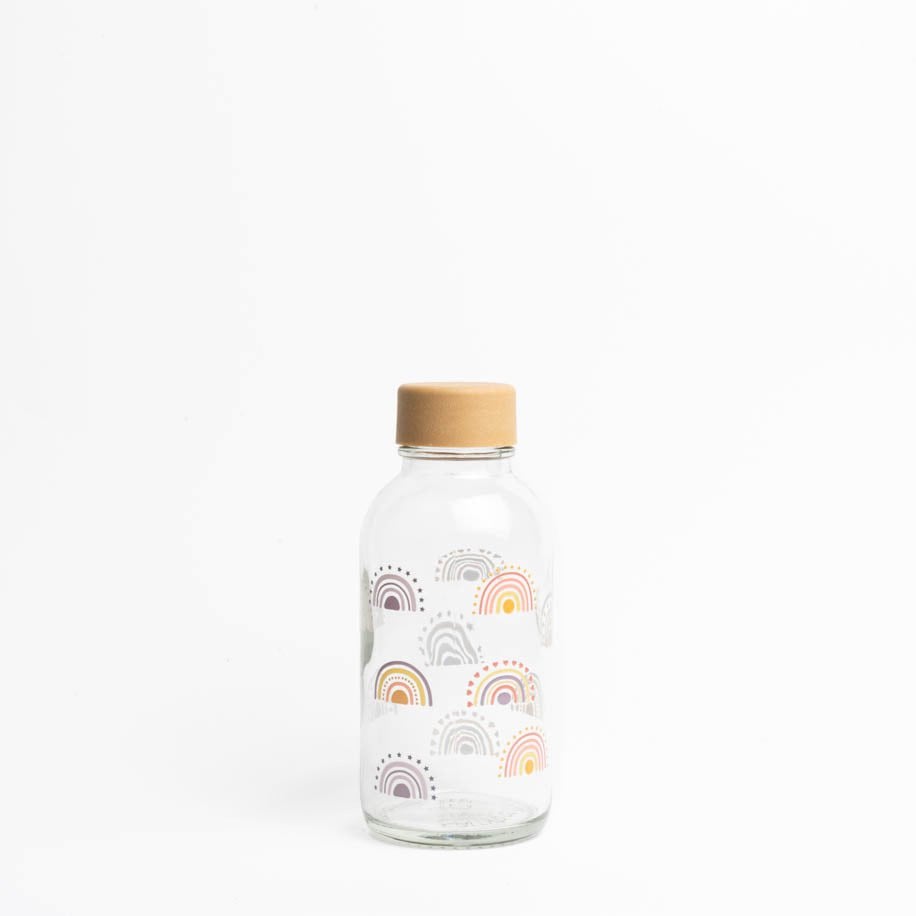 Boho Rainbow Glazen Fles, 0,4 liter