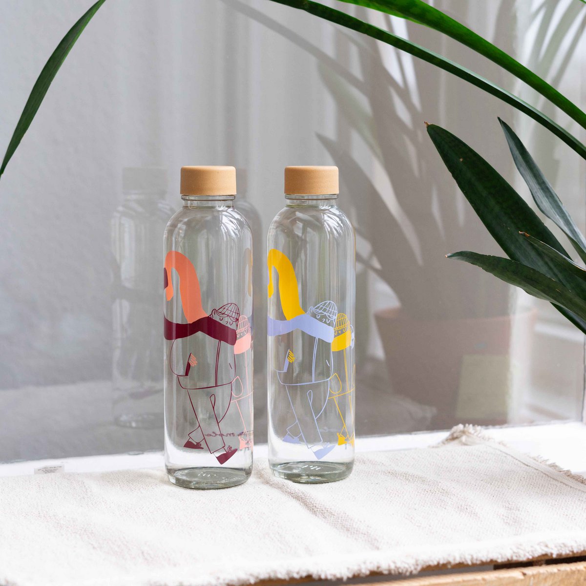 More Amore Rood Glazen Fles, 0,7 liter