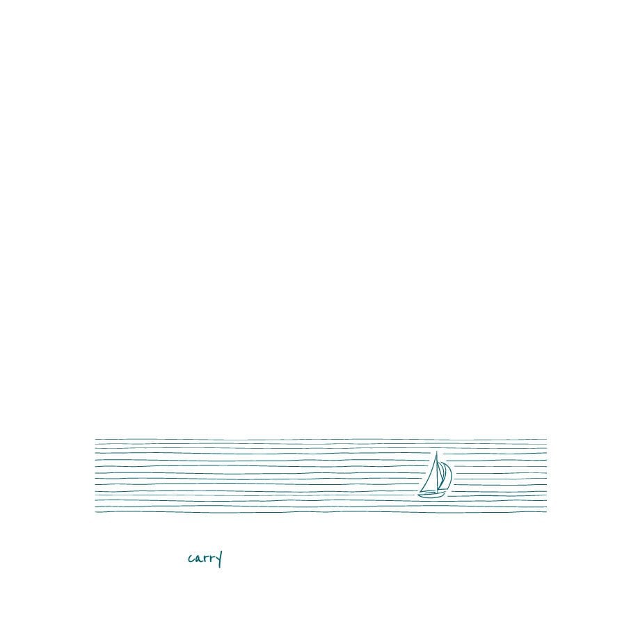 Sail Away Glazen Fles, 0,4 liter