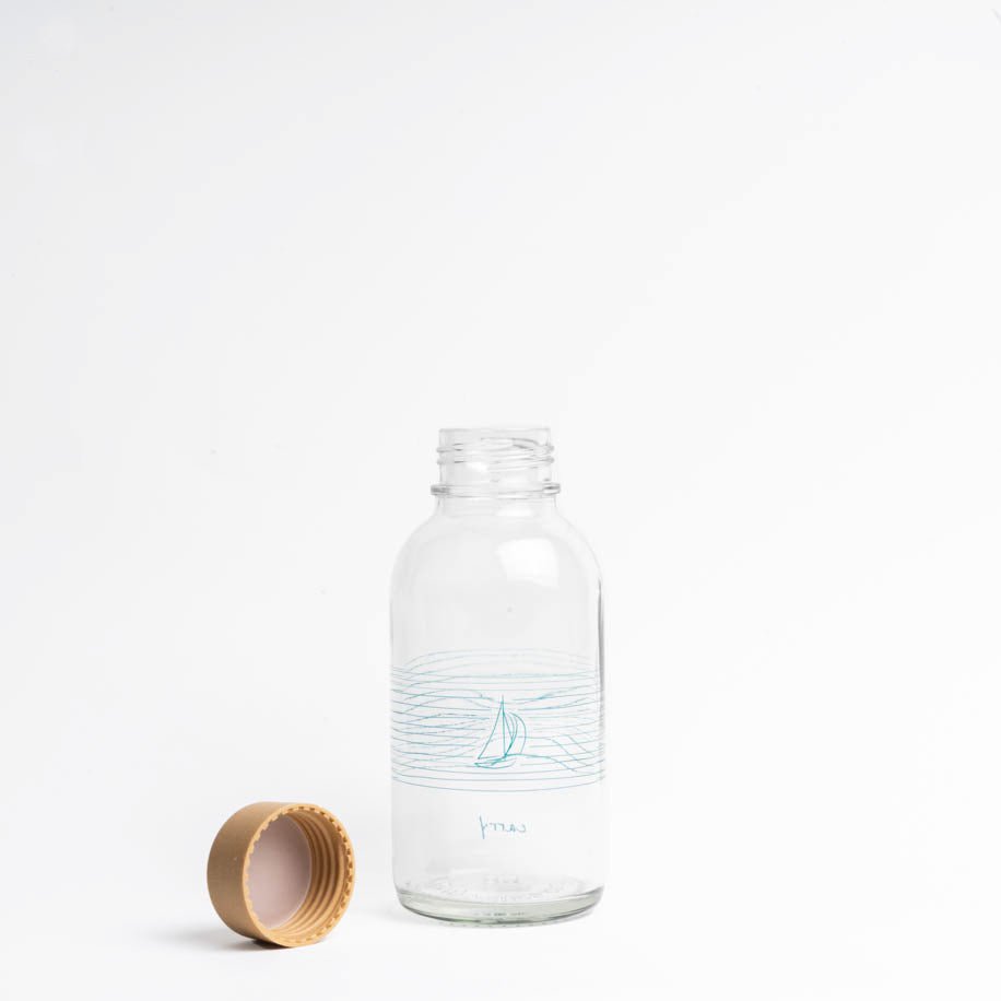 Sail Away Glazen Fles, 0,4 liter