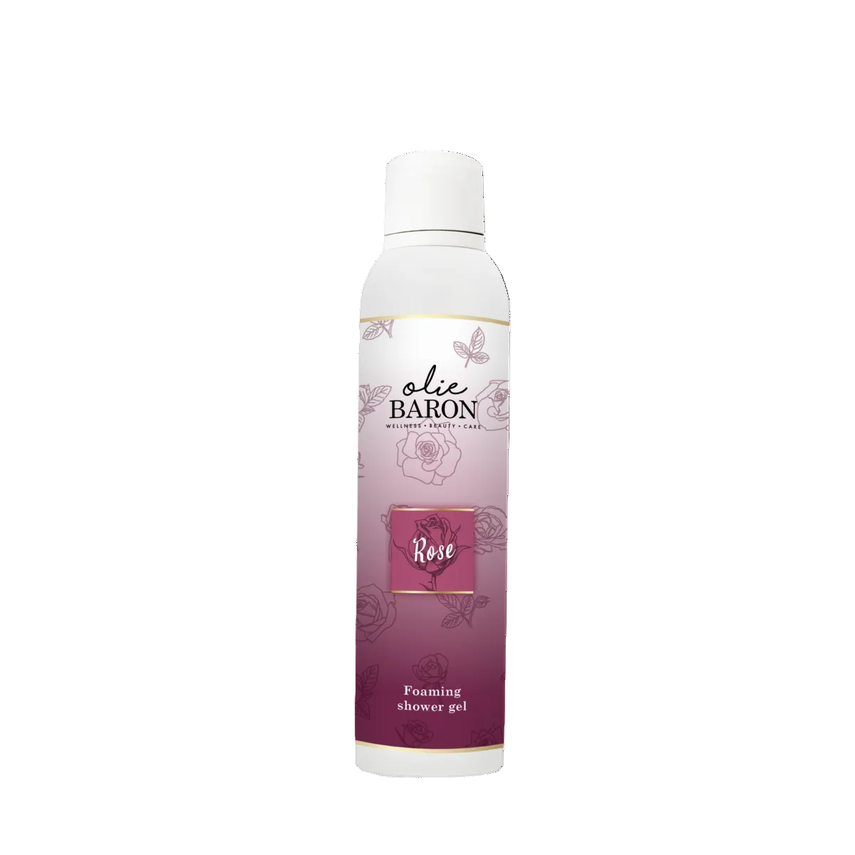De Oliebaron® - Foaming shower gel - Rose - 200 ml