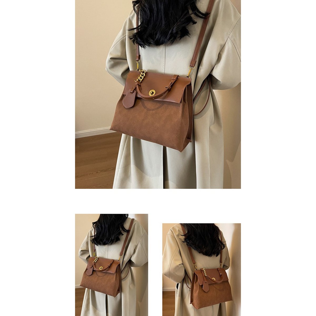 AnBeck Vintage 3-Way Carrying tas – chic & praktisch