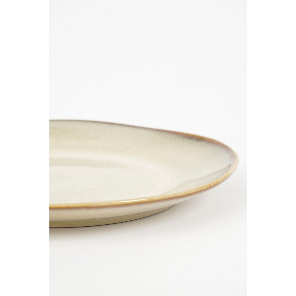 Racco serviesset – 4‑persoons handgemaakt steengoed in warme beige tint