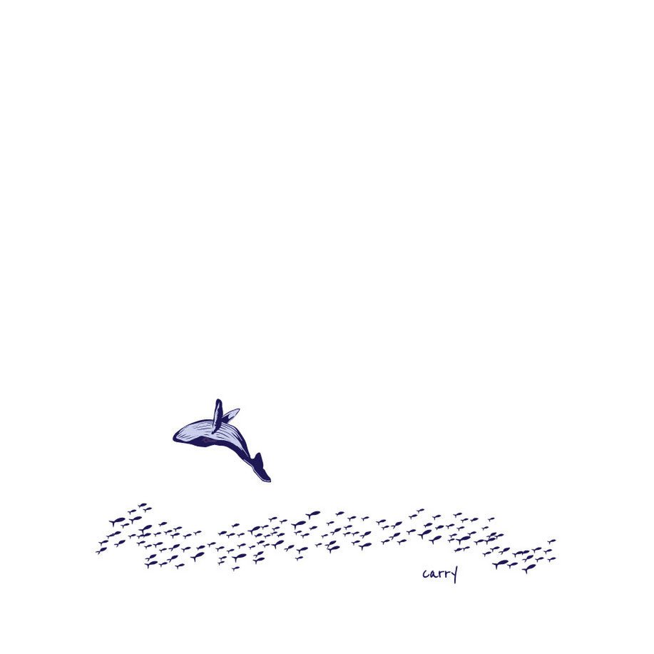 Ocean Lover Glazen Fles, 0,4 liter