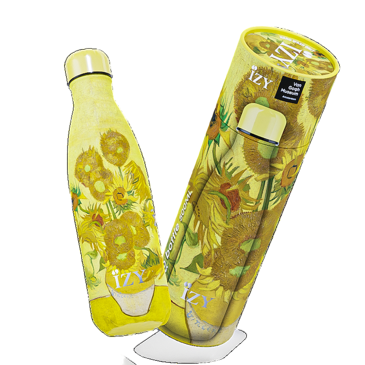 IZY Thermosfles 500 ml – Sunflowers Van Gogh, roestvrij staal