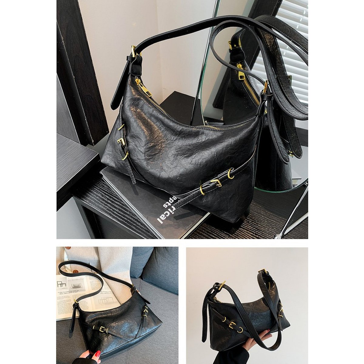 AnBeck ‘The Charm’ – Kleine schoudertas/crossbodytas van zacht leer