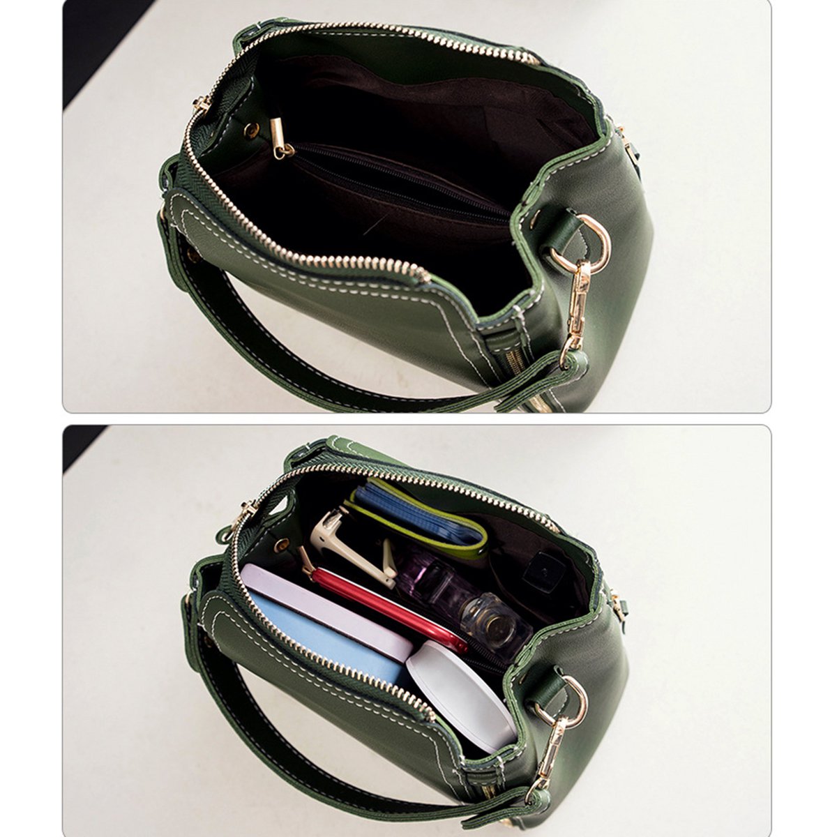 AnBeck Kleine Kubus Handtas – Lichtgrijs & Elegant Compact Design