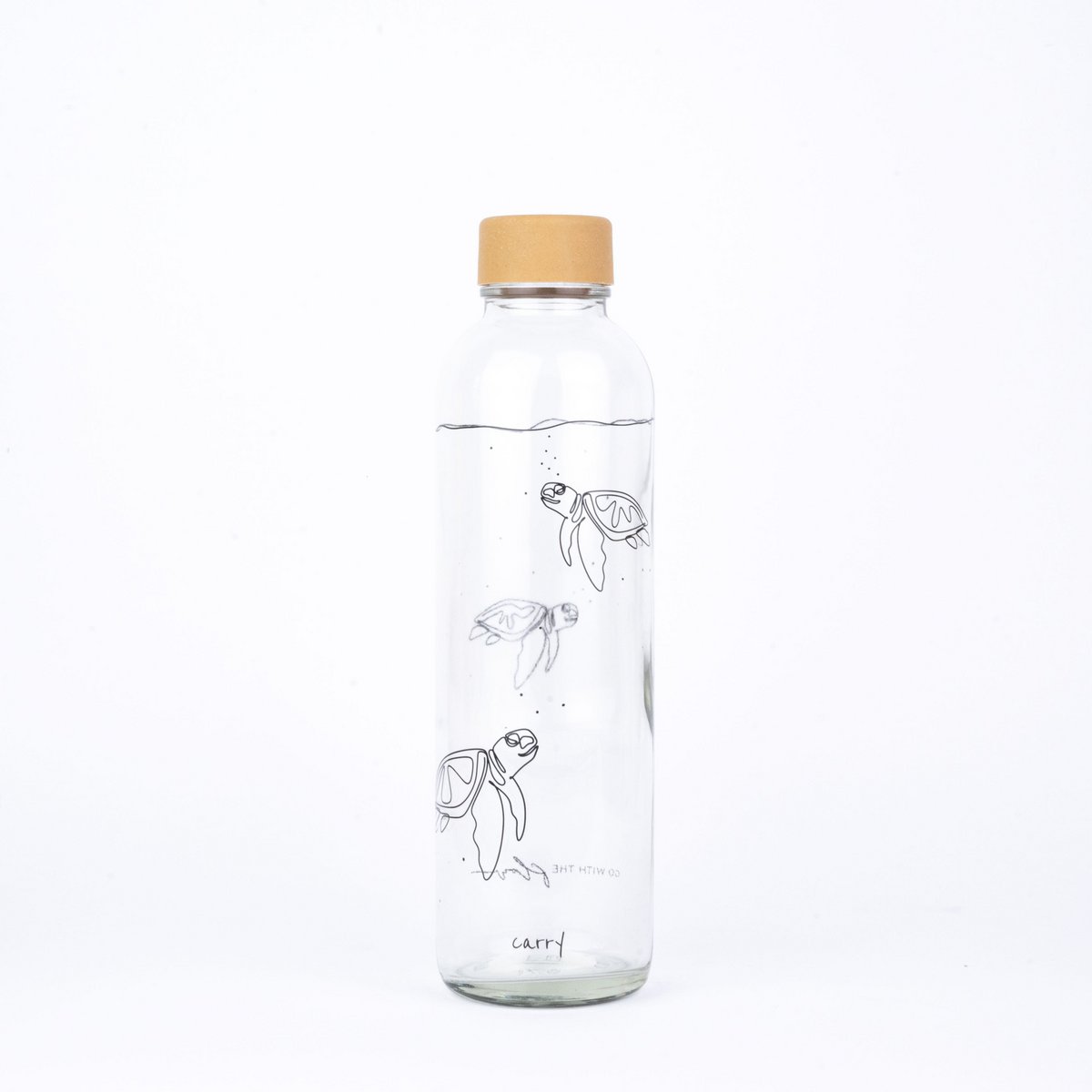 Go with the flow – glazen drinkfles 0,7 l