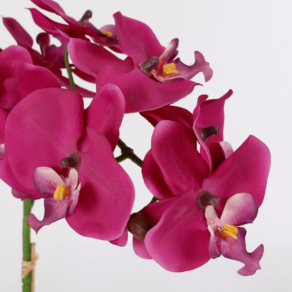 Phalaenopsis kunstplant paars in Tusca bloempot – altijd in bloei