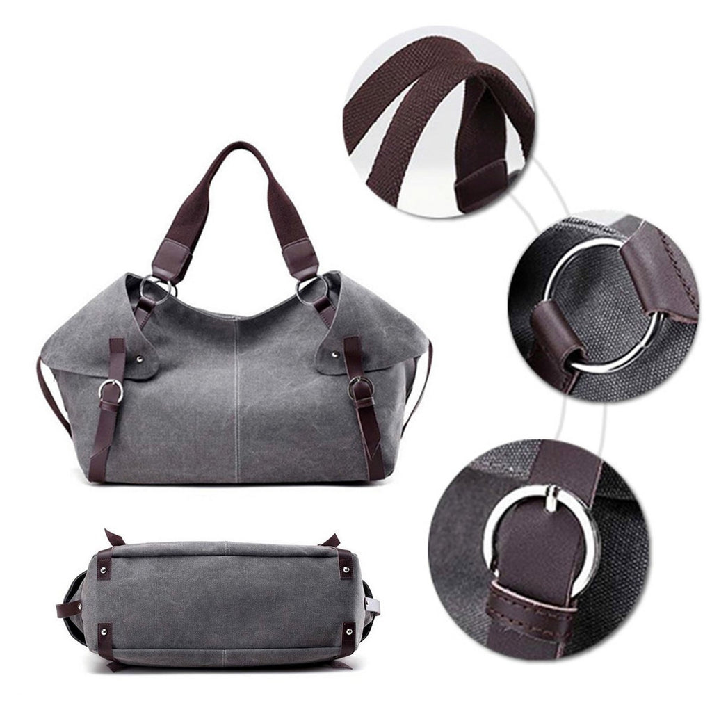 AnBeck dames handtas canvas schoudertas (2 kleuropties)