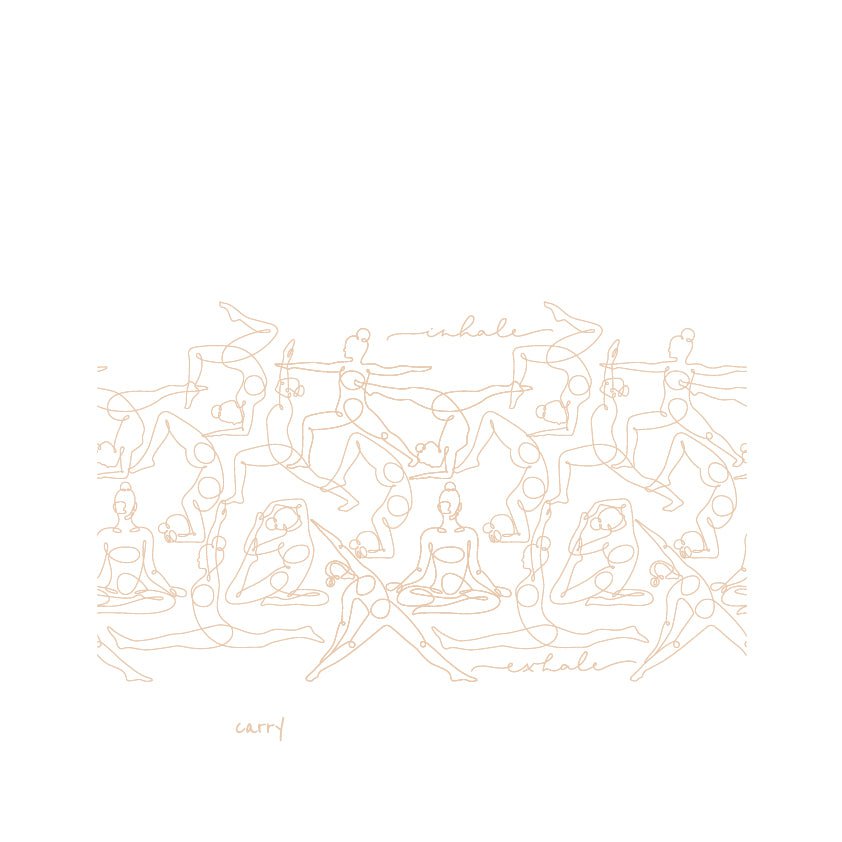 Breath In & Out Glazen Fles, 0,7 liter