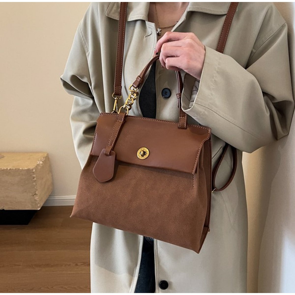 AnBeck Vintage 3-Way Carrying tas – chic & praktisch