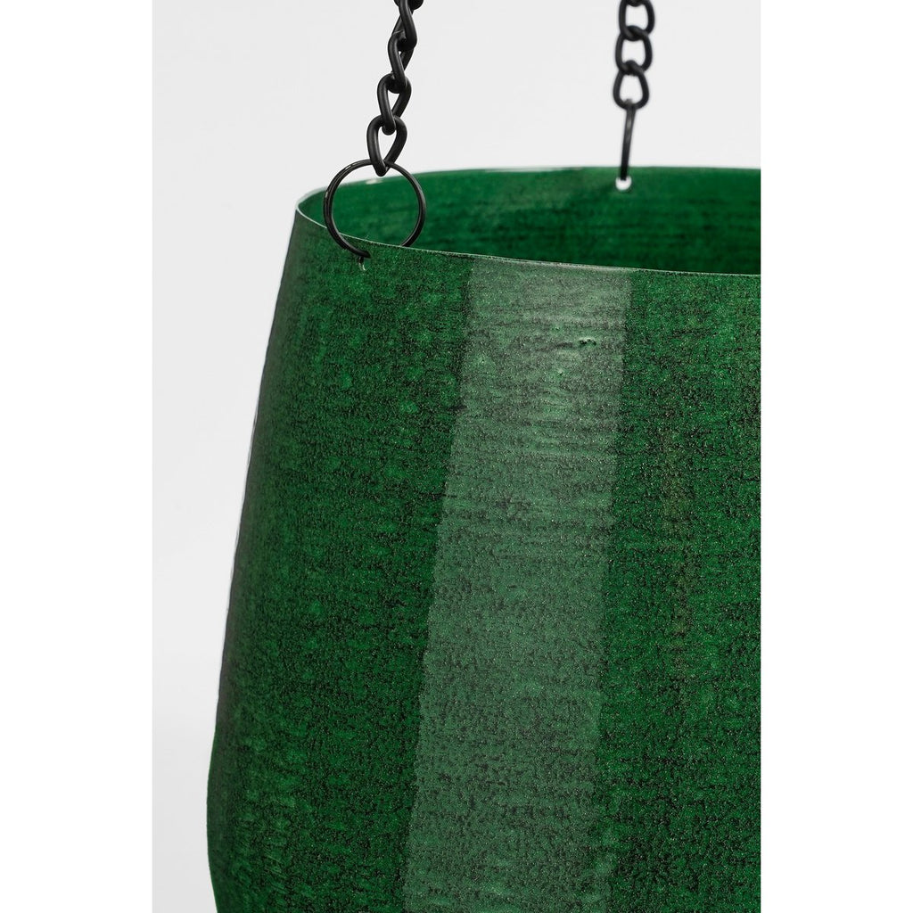 Benson Hangpot – H20 x Ø23 cm – Metaal – Donkergroen