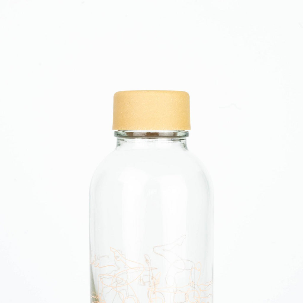 Breath In & Out Glazen Fles, 0,7 liter