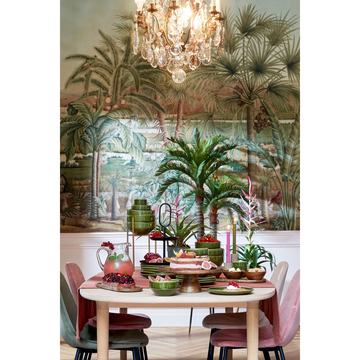 Tallo Taartplateau – H10 x Ø30 cm – FSC® Mangohout – Donkerbruin