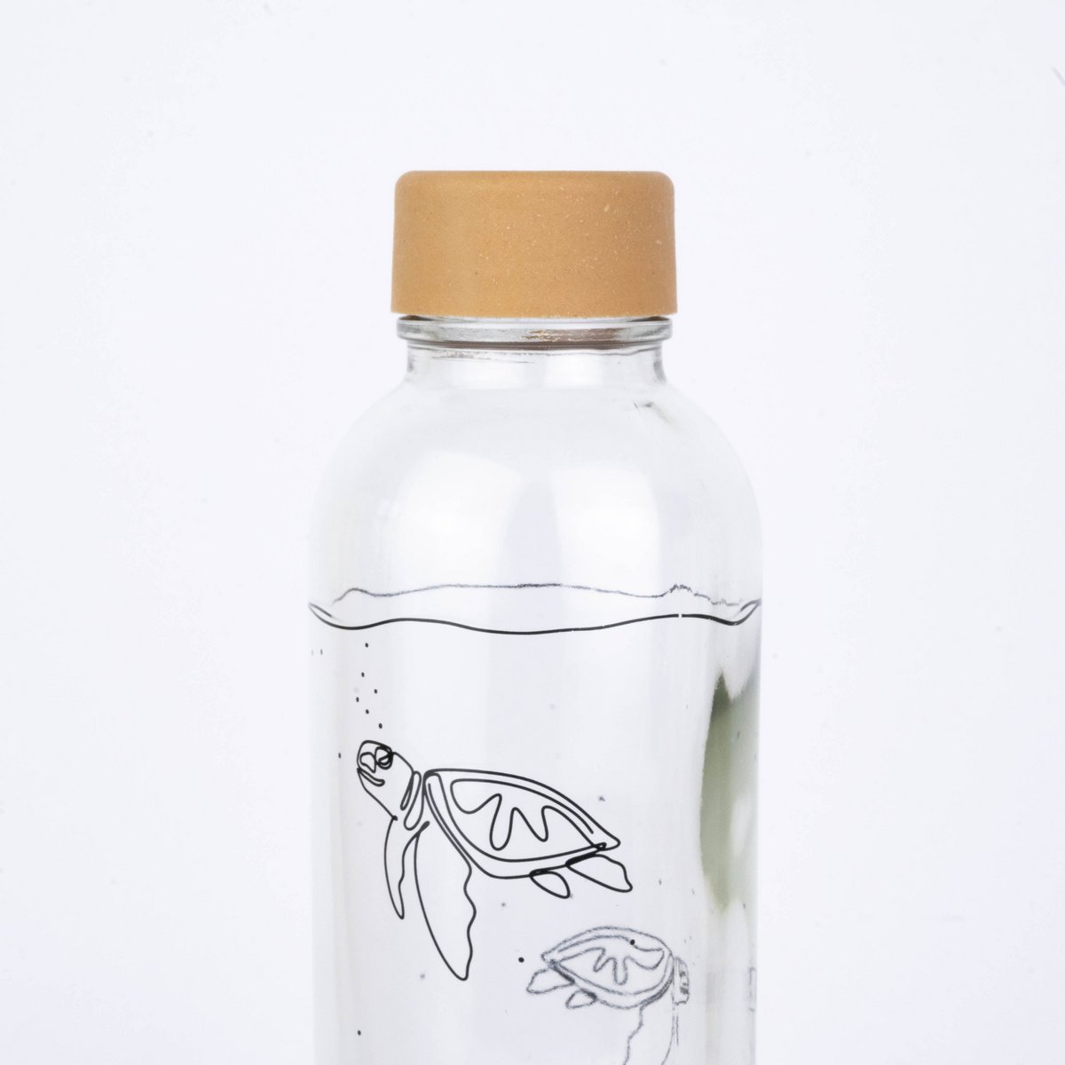 Go with the flow – glazen drinkfles 0,7 l