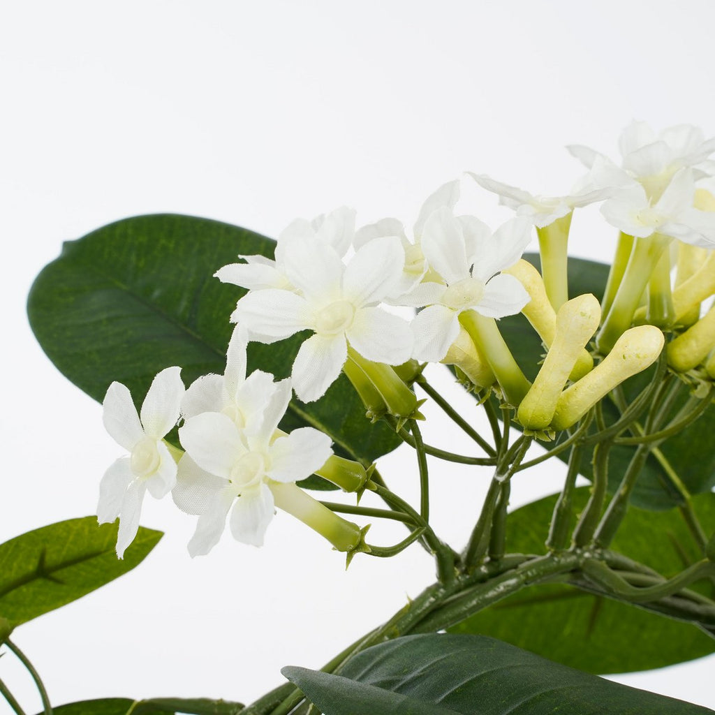Stephanotis Kunstplant in Bloempot Stan – H50 x Ø40 cm – Wit