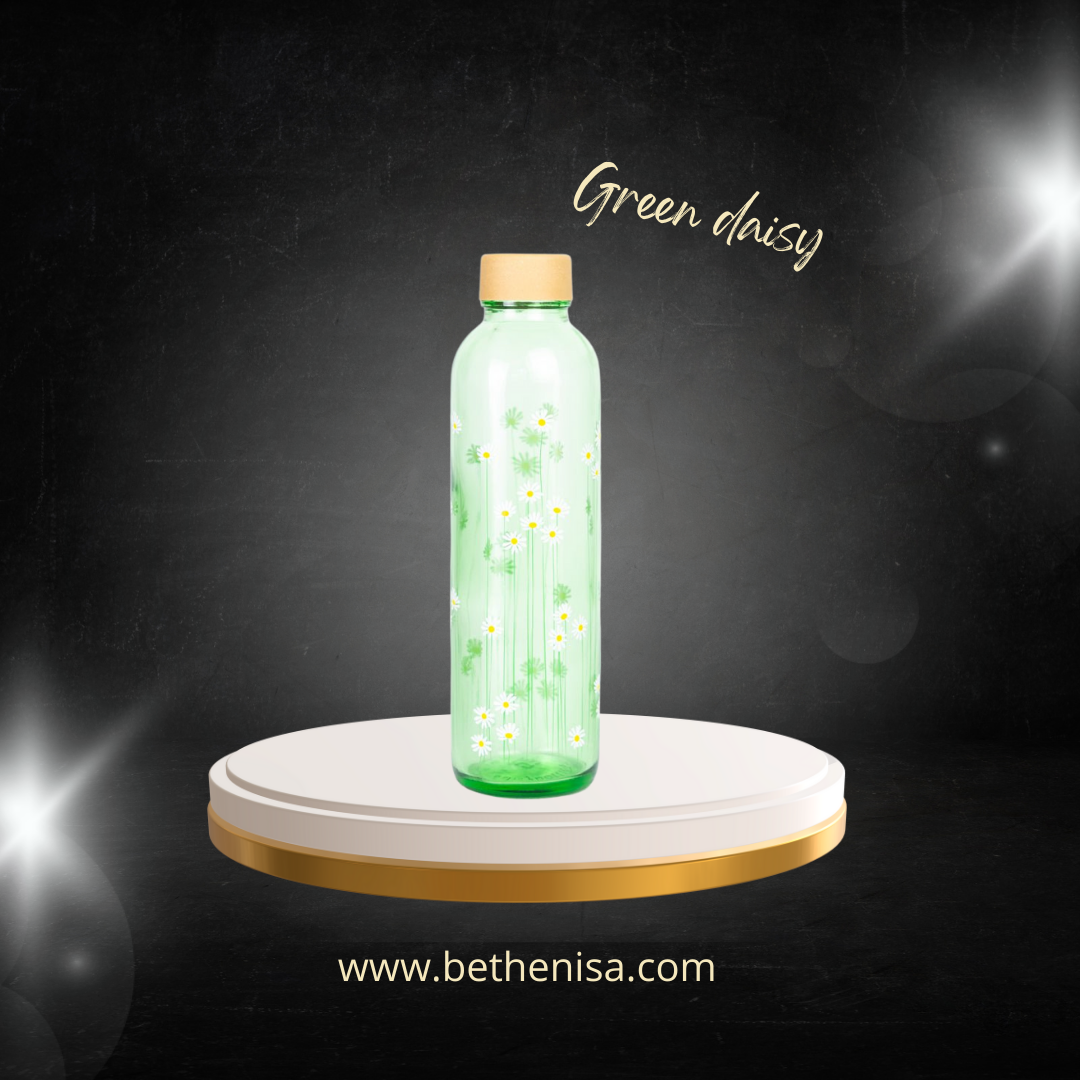 Green Daisy Glazen fles van 0,7 l