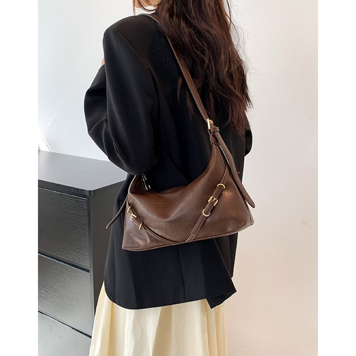 AnBeck ‘The Charm’ – Kleine schoudertas/crossbodytas van zacht leer