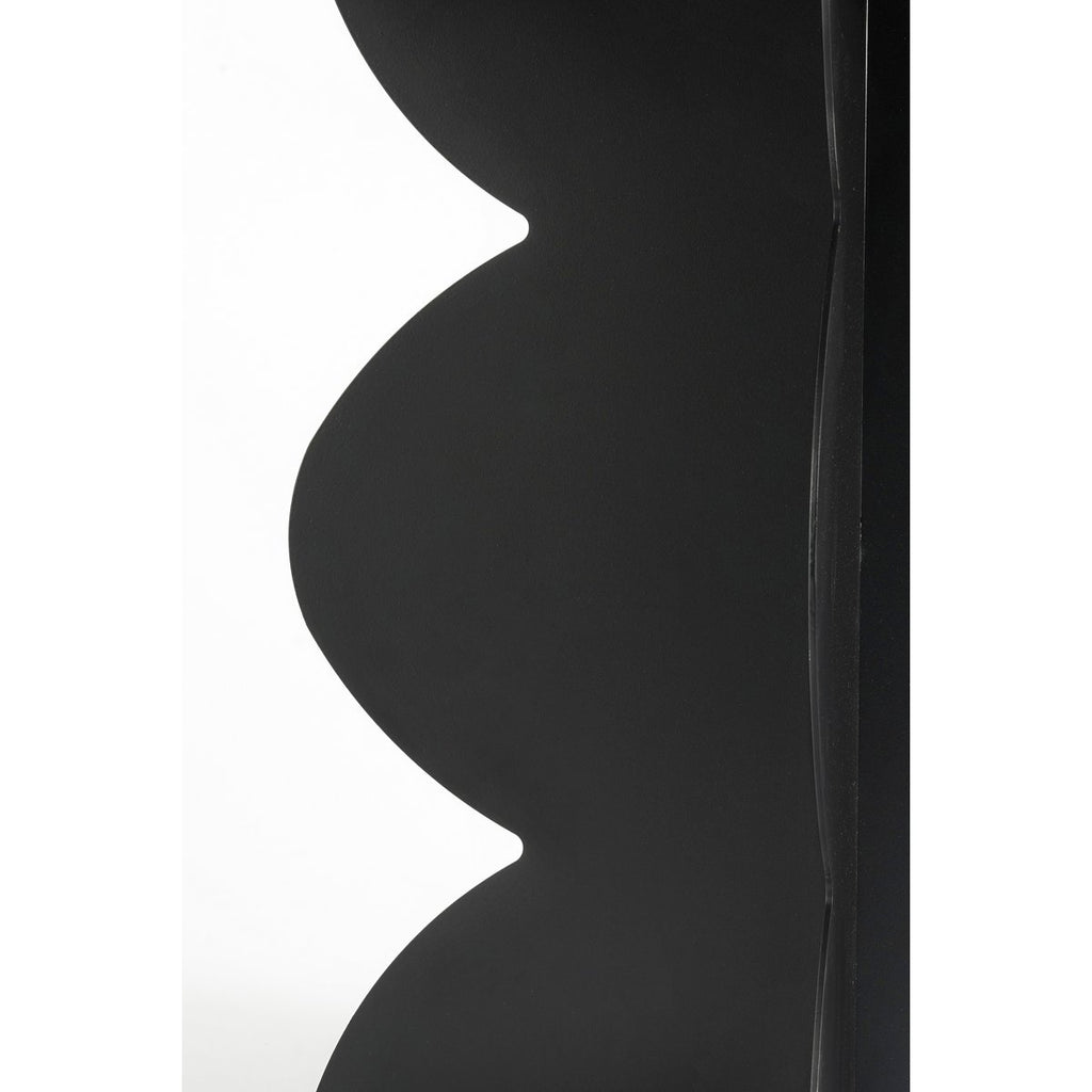 Rafi Bijzettafel - H40 x Ø45 cm - IJzer - Zwart