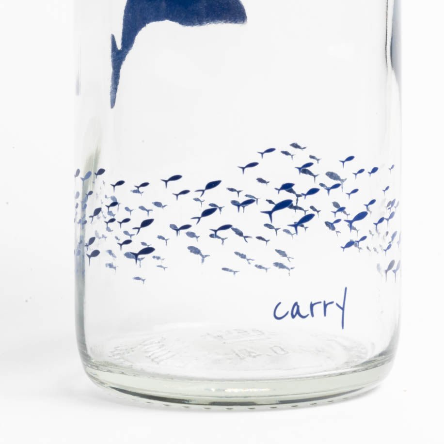 Ocean Lover Glazen Fles, 0,4 liter