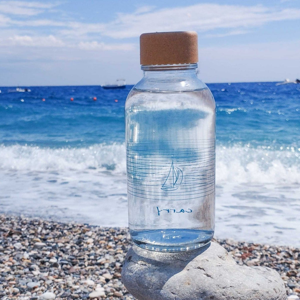 Sail Away Glazen Fles, 0,4 liter