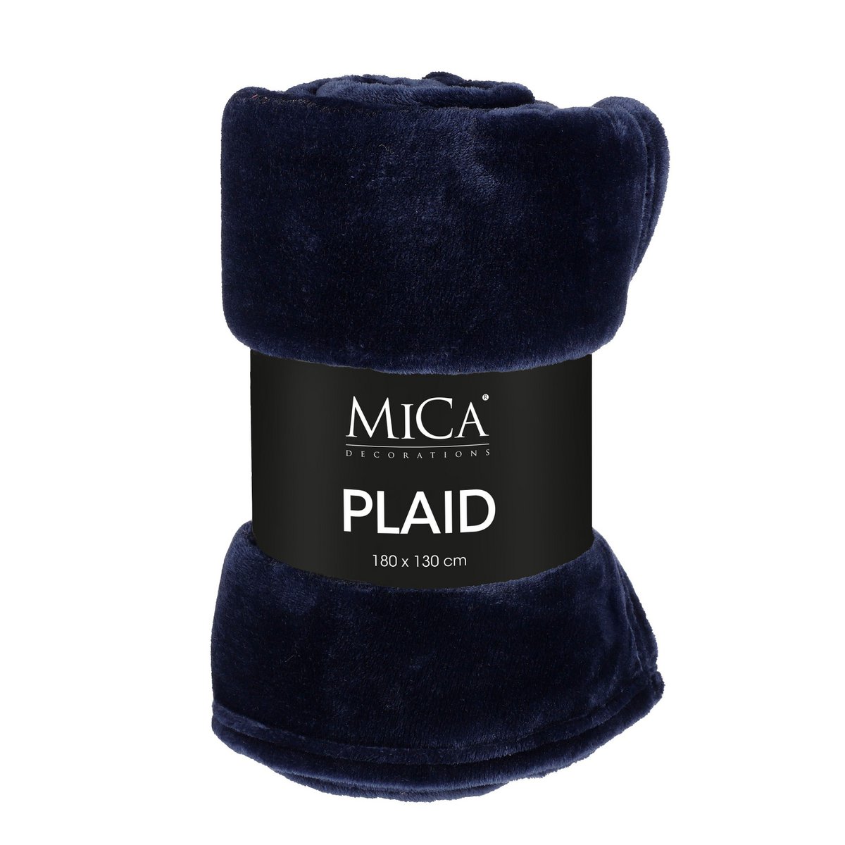 Famke Fleece Plaid - L180 x B130 cm - Donkerblauw