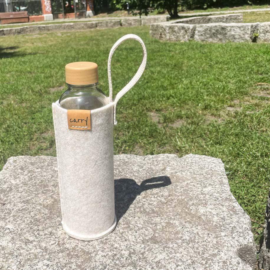 Mouw 0,7 l, Beschermhoes Beige