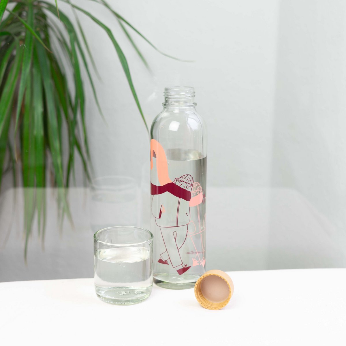 More Amore Rood Glazen Fles, 0,7 liter