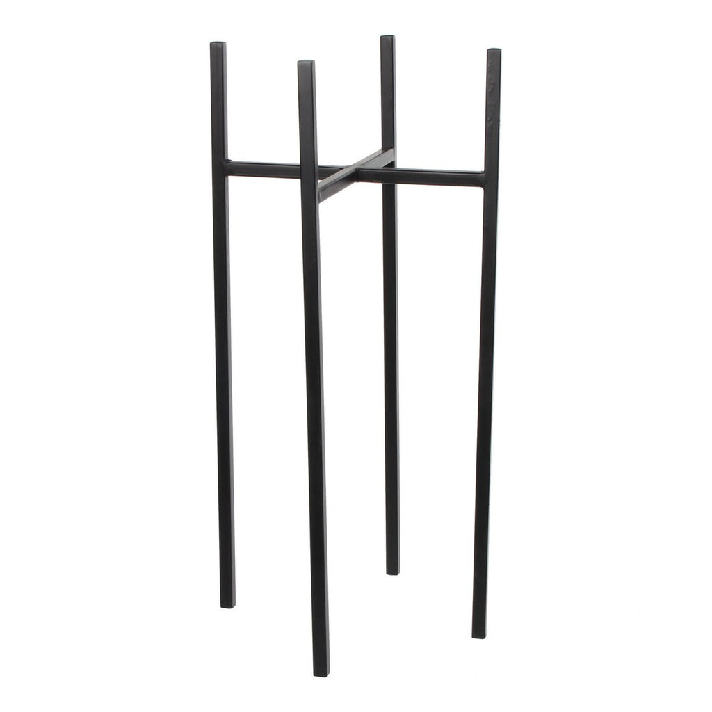 Ascot Plantenstandaard – L24 x B24 x H55 cm – Metaal – Zwart