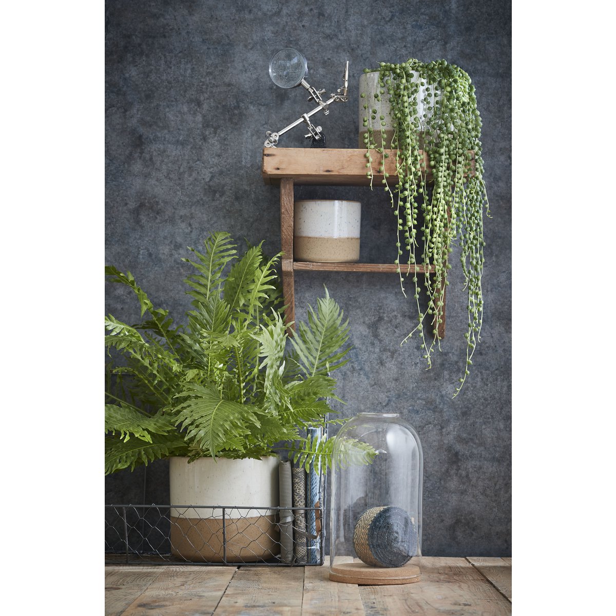 Lago Bloempot – H18 x Ø20,5 cm – Wit