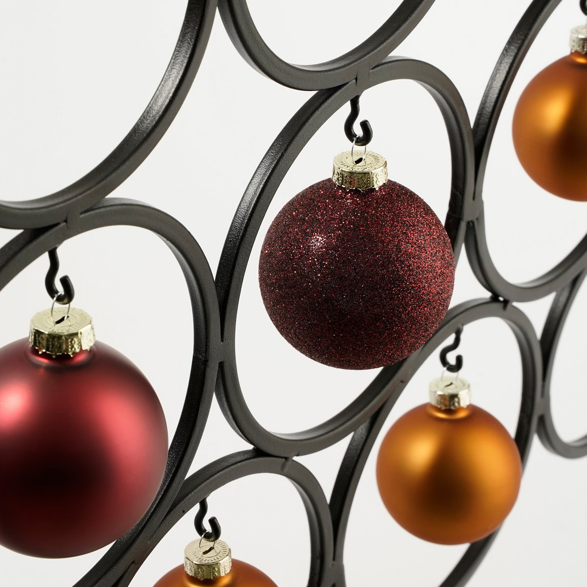 Decoratie Boom voor 16 Ornamenten – L53 x B15 x H117,5 cm – Zwart