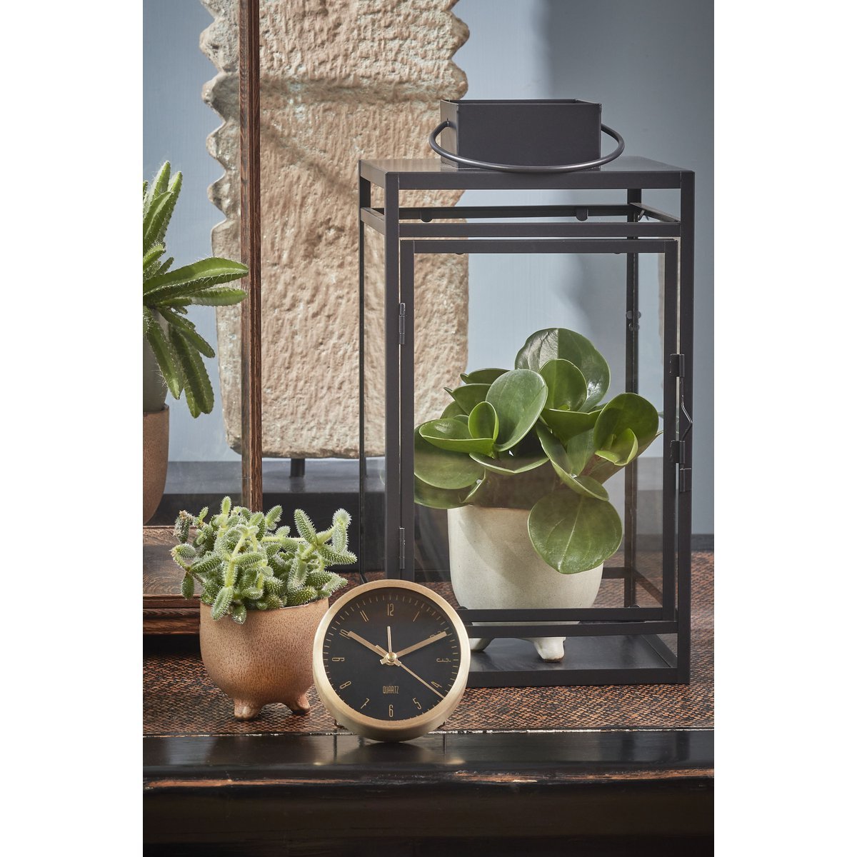 Storm Lantaarn 20x19x36 – Zwart – Mica Decorations