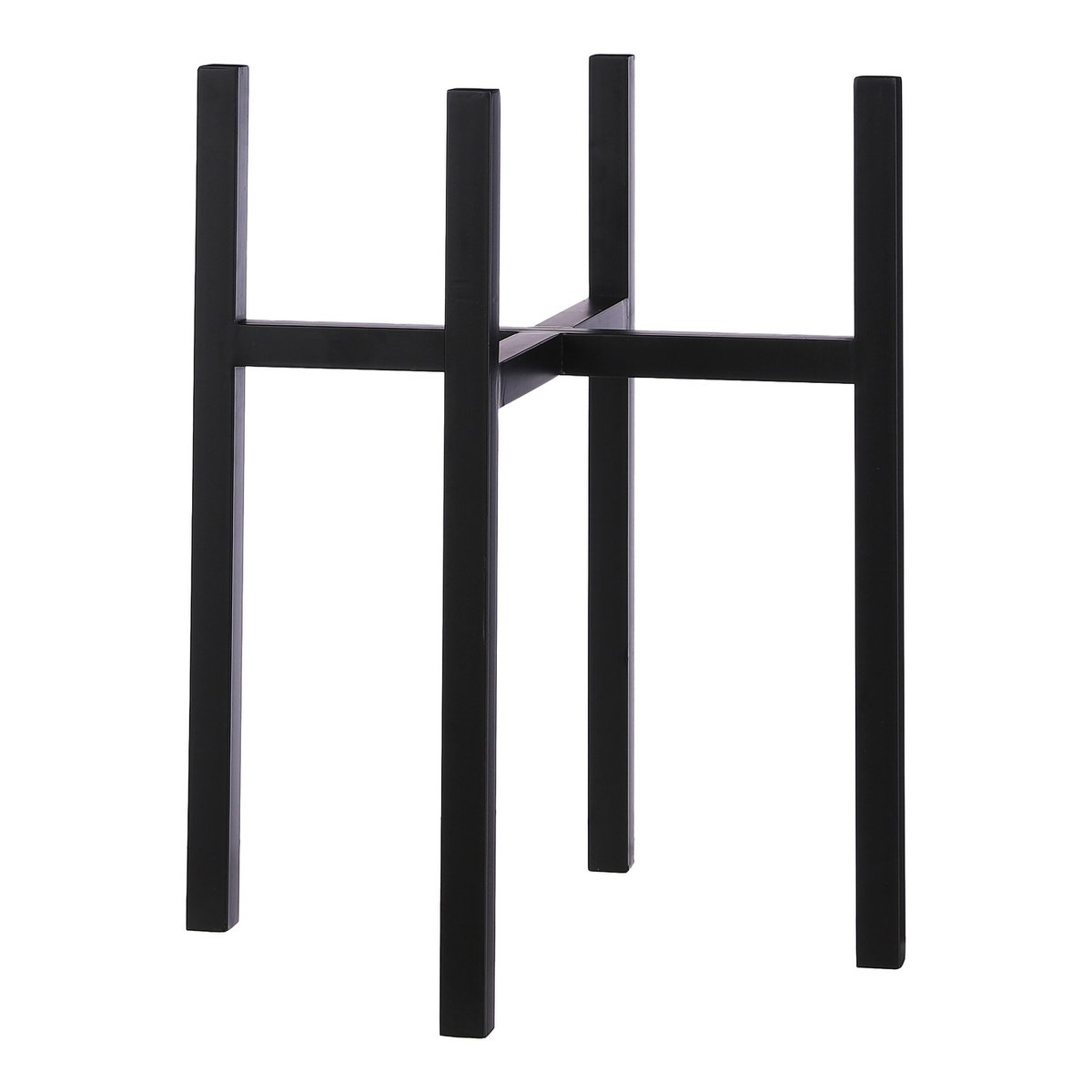 Ascot Plantenstandaard XL – L42 x B42 x H50 cm – Metaal – Zwart